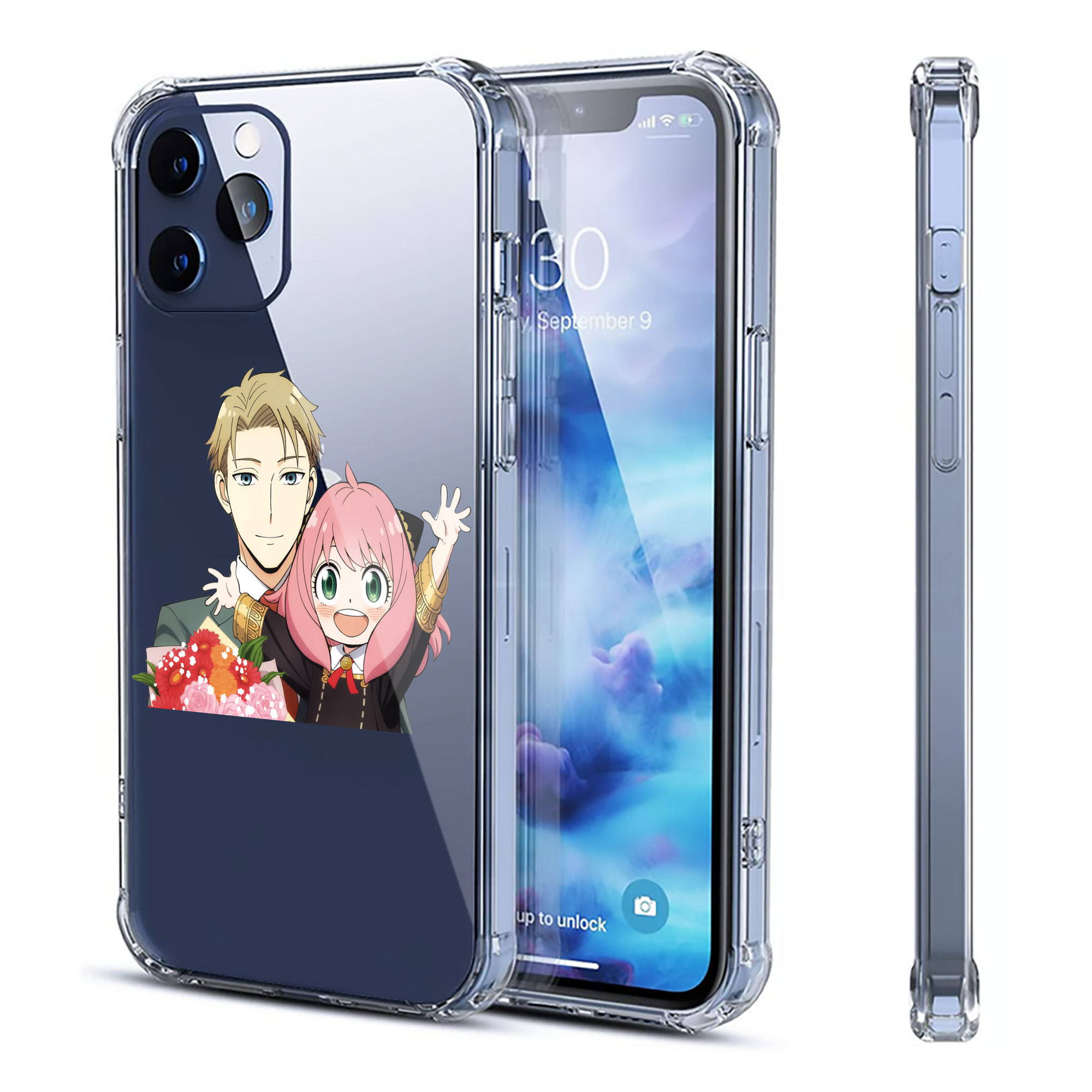 （画像用） SPY×FAMILY间谍家家酒 【iPhone 12シリーズ対応】透明スマホケース（クリアソフトケース）
